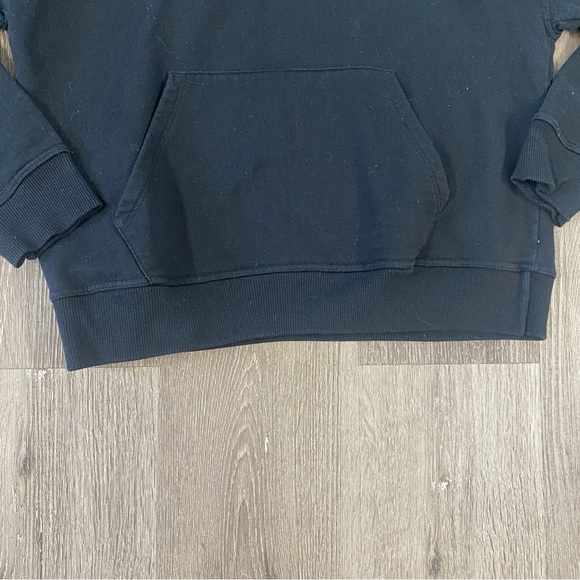 CHAMPION men’s black hoodie size small casual slightly faded - Picture 4 of 7